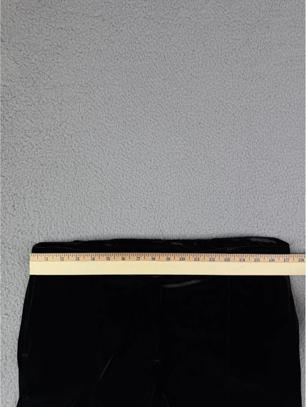 Anatomie Stretch Velvet Slim Leg Black Pants Women's L (34x29) High Rise - Picture 2 of 15